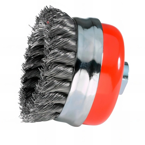 Brosse coupe D.65 mm M14 - Mèches de 0,5 mm torsadées en acier trempé - 10309001 - Sidamo