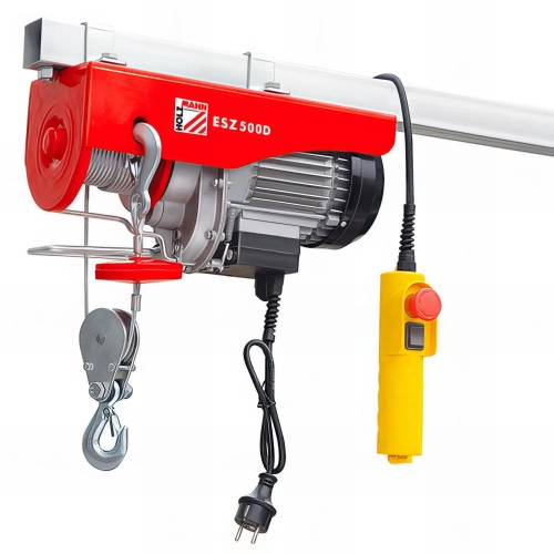 Palan électrique 900 W 230 V charge max 500 kg - ESZ500D - Holzmann