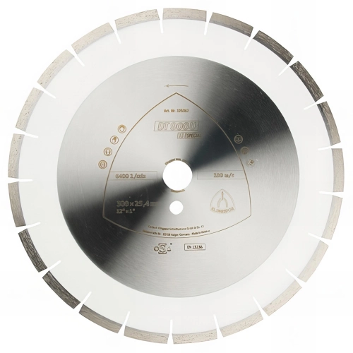 Disque diamant SPECIAL DT 900 U D. 300 x 2,8 x Ht. 10 x 25,4 mm - Béton armé / Béton / Matériaux / Granit - 325053 - Klingspor