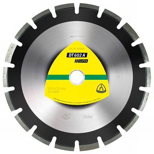 Disque diamant SUPRA DT 602 A D. 300 x 2,8 x Ht. 10 x 25,4 mm - Asphalte / Grès - 325060 - Klingspor