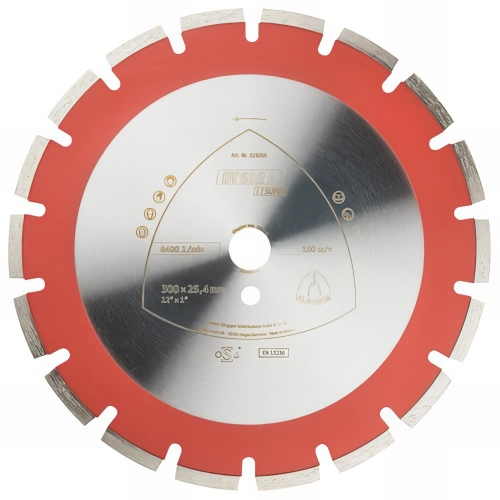 Disque diamant SUPRA DT 602 B D. 350 x 3,2 x Ht. 9 x 25,4 mm - Béton armé / Béton - 325088 - Klingspor