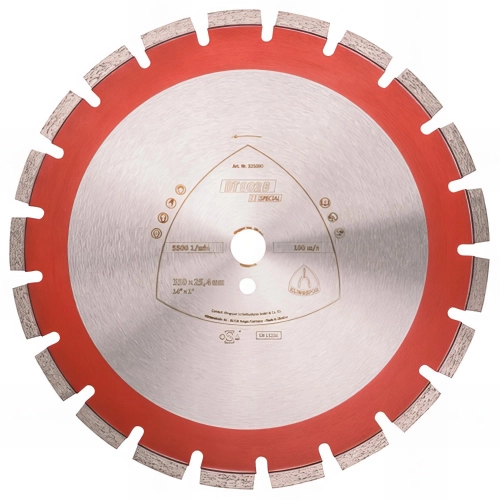 Disque diamant SPECIAL DT 902 B D. 450 x 3,7 x Ht. 11 x 25,4 mm - Béton armé / Béton - 325138 - Klingspor