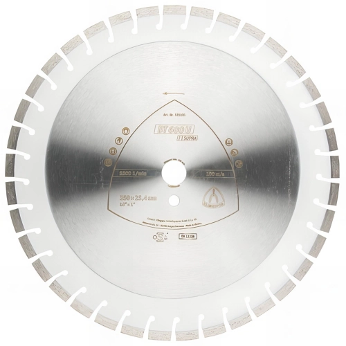 Disque diamant SUPRA DT 600 U D. 350 x 3 x Ht. 10 x 20 mm - Béton armé / Béton / Matériaux - 325194 - Klingspor