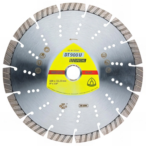 Disque diamant SPECIAL DT 900 U D. 125 x 2,4 x Ht. 12 x 22,23 mm - Béton armé / Béton / Matériaux / Pierre - 325209 - Klingspor