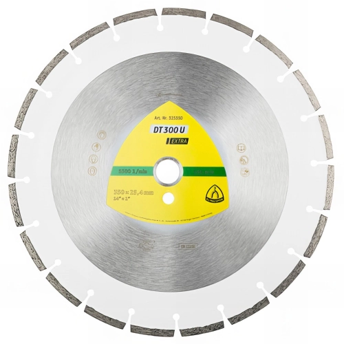 Disque diamant EXTRA DT 300 U D. 350 x 2,8 x Ht. 7 x 25,4 mm - Matériaux - 325350 - Klingspor