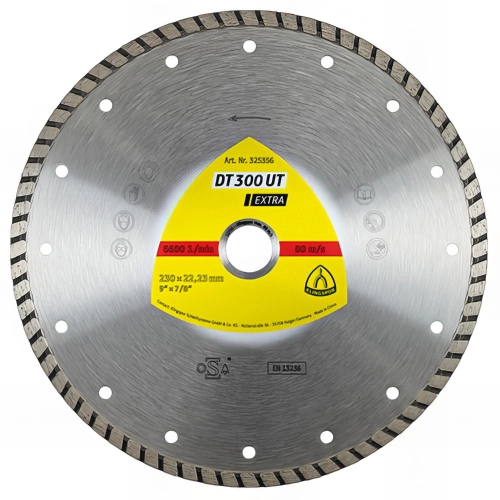 Disque diamant EXTRA DT 300 UT D. 125 x 1,9 x Ht. 7 x 22,23 mm - Béton / Matériaux - 325354 - Klingspor