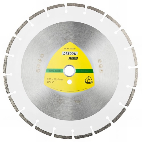 Disque diamant EXTRA DT 300 U D. 300 x 2,8 x Ht. 7 x 20 mm - Matériaux - 326831 - Klingspor