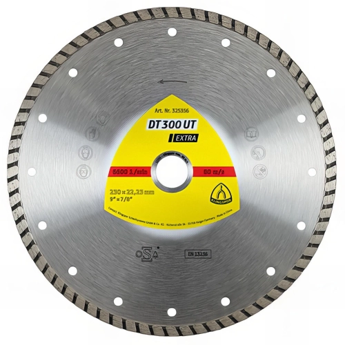 Disque diamant EXTRA DT 300 UT D. 100 x 1,9 x Ht. 7 x 16 mm - Béton / Matériaux - 330625 - Klingspor