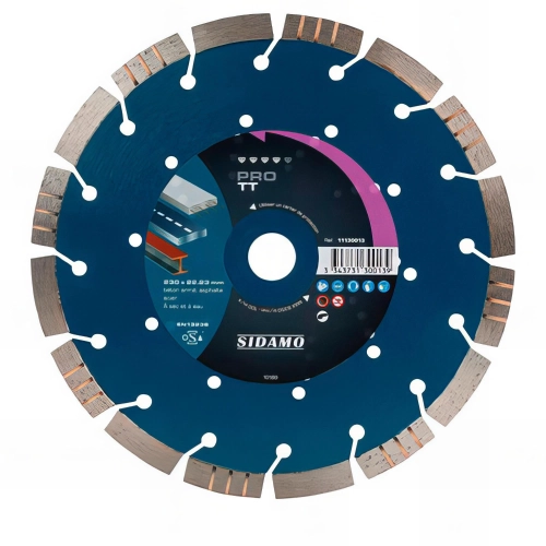 Disque diamant PRO TT D. 125 x 22,23 x H 12 mm Mixte - 11130012 - Sidamo