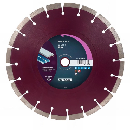 Disque diamant PRO BA D. 300 x 20 x H 12 mm Béton armé / Asphalte - 11130071 - Sidamo