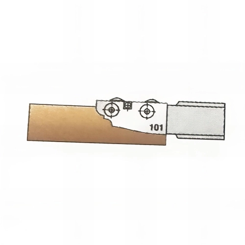 2 fers HM profil N°101 par-dessus 50 x 25 x 2 mm pour porte-outils 948.180.30.101