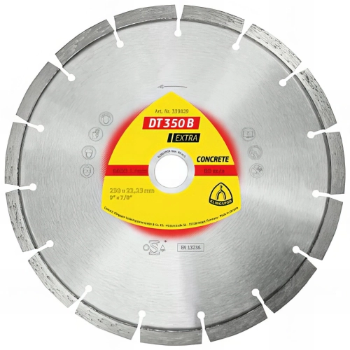 Disque diamant D. 125 x Al. 22,23 mm - Béton ancien, armé / Béton - DT 350 B Extra