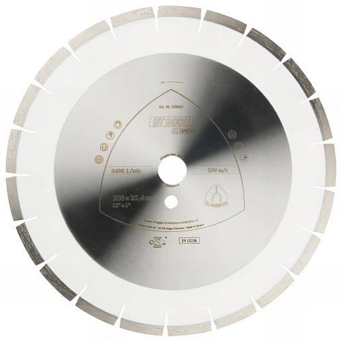 Disque diamant D. 400 x Al. 25,4 mm - Béton armé / Matériaux de constr. / Briques silico-calcaires / Granit - DT 900 U Spécial