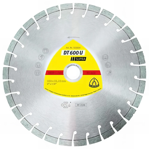 Disque diamant D. 115 x Al. 22,23 mm - Matériaux de construction / Béton - DT 600 U Supra