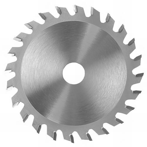 Lame carbure inciseur conique D. 80 x ép. dents 2.8-3.6 x Al. 20 mm. 12 dents plates pour panneaux - 357.080.2012 - Leman