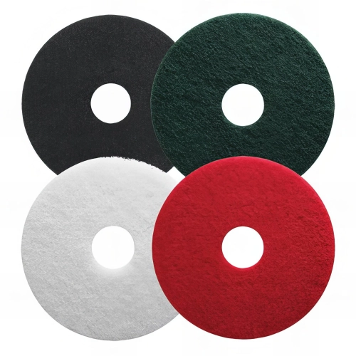 Lot de 5 disques PAD pour nettoyage des sols - rouge pour lustrage - D. 406 mm - 5240605 - Leman