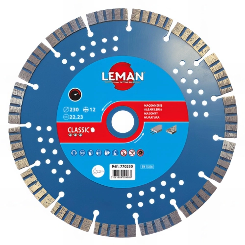 Disque diamant D. 115 x 2 x 22,23 mm - HT. 12 mm - Béton armé