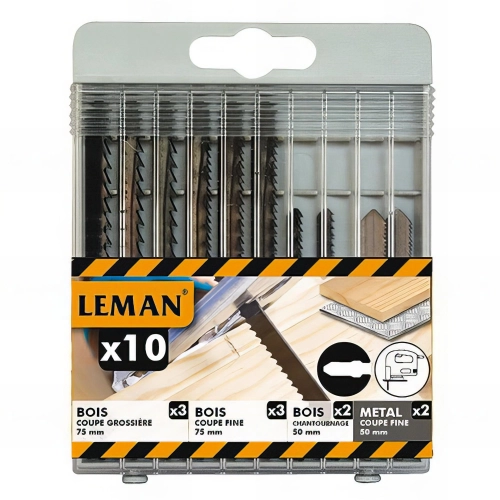 Coffret de Lot de 5 lames de scie sauteuse - 8050.05 - Leman