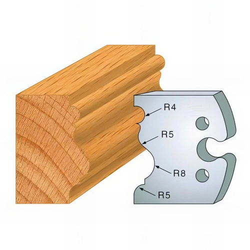 Jeu de 2 fers profilés acier Ht. 50 mm N°228 Moulure renaissance - 855.228 - Leman