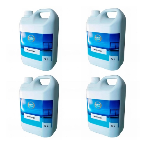 4 bidons d'hivernage piscine algicide bactéricide et anti calcaire de 5 L