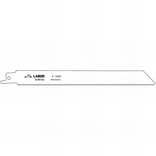 5 lames de scie sabre Bi-métal Lt. 200 mm 10 TPI type S1022HF - Bois et Métal - ZBR01300 - Labor