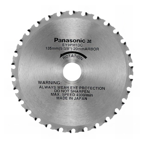 Lame acier D. 135 x 20 mm x Z 30 dents pour scie circulaire EY45A2L - EY9PM13C - Alsafix