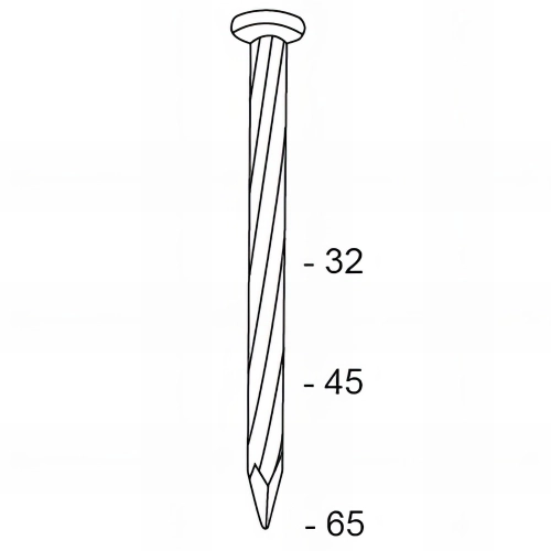 6000 coils S D. 2,5 x 32 mm - Acier HDG - FAP32V5 - Alsafix