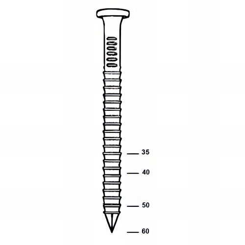 Coil de 2 000 pointes d'ancrage annelées galvanisées 41 x L. 35 mm - MAX4135G Alsafix