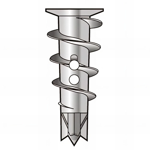 Blister de 25 chevilles Zip-It Métallique L. 25 mm avec vis - spécial plâtre - PO02378BL - Alsafix