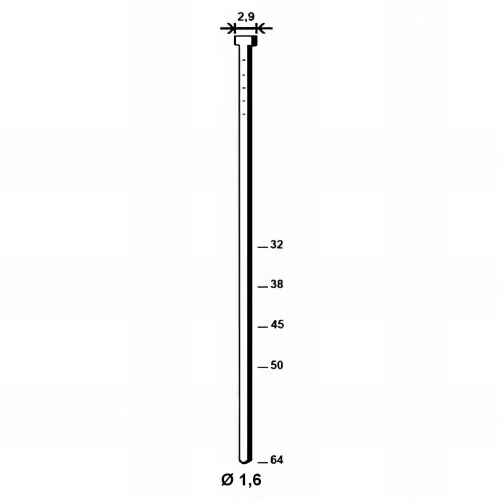 2 000 pointes brads galvanisés en bande 20° D. 1,6/2,9 x L. 32 mm - PO62750 Alsafix