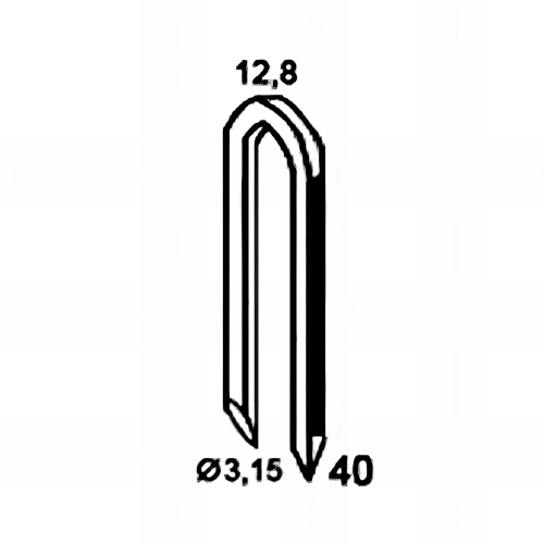 1 500 crampillons galvanisés à chaud 12,8 x 40 x D. 3,15 mm HDG - BDCR3240D6 - Alsafix