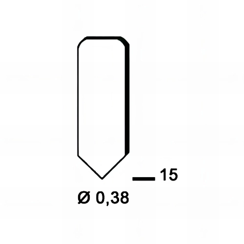 5 000 attaches lamelles FLEX - 15 x ép. 0,38 mm - 1299056 - Alsafix