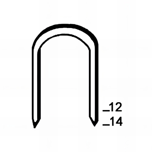 1 000 agrafes galvanisées BC14-12 - 14 x 12 mm - 201412 - Alsafix