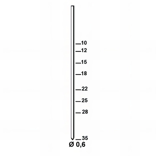 20 000 finettes minibrads en bande STANOX D. 0,6 x L. 10 mm AL-10 - 6AL101 Alsafix