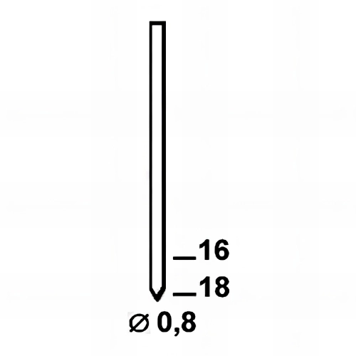 14 000 finettes minibrads en bande STANOX D. 0,8 x L. 18 mm BE-18 - 6BE181 Alsafix