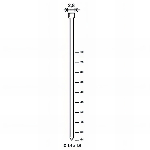 4 000 finettes brads galvanisés en bande D. 1,4/1,6/2,8 x L. 20 mm N-20 - 6N-201 Alsafix