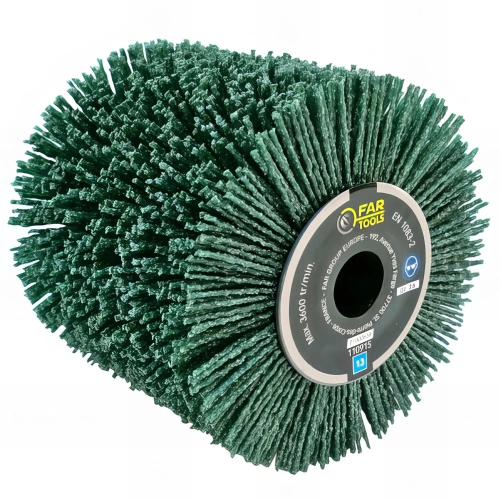 Brosse nylon A36 D. 120 mm x Al. 20 mm x ép. 100 mm