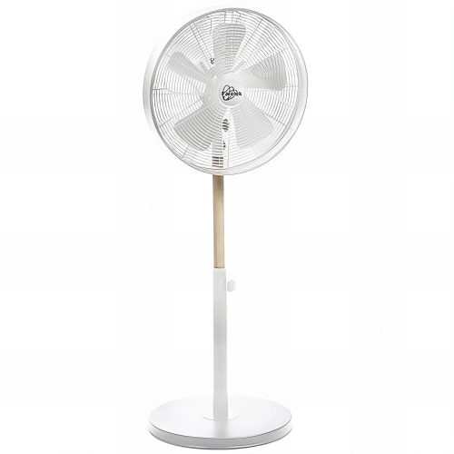 Ventilateur sur pied 3 vitesses Hauteur 90 à 120 cm D. 400 mm blanc CALIFORNIA - 50 W 230 V