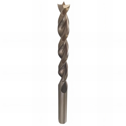 Mèche à bois hélicoïdale HSS-G D. 13 mm L. 150/101 mm - 2 traçoirs - Queue réduite de 13 mm cylndrique