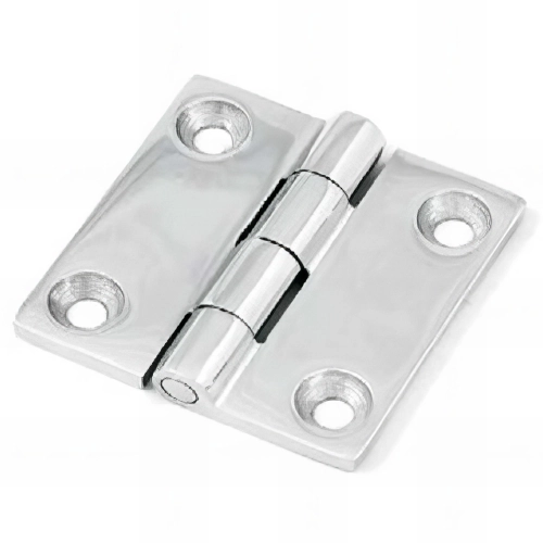 Charnière livre à moulage de precision polie L. 38 x l. 38 mm. INOX A4 - Fixtout