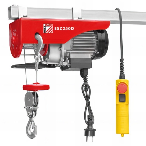 Palan électrique 500 W 230 V charge max 250 kg - ESZ250D - Holzmann