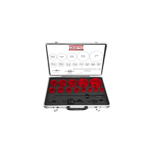 Coffret de 13 scies cloches D. 19 - 76 mm HSS métal