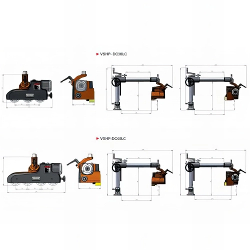 Entraîneur triphasé 3 rouleaux bras 1 050 mm pour toupie - combinée - ponceuse - 400 W 400 V