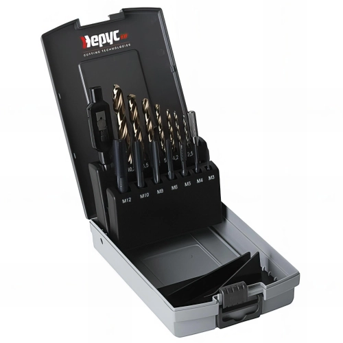 1 coffret taraud HSSCO INOX N°3 et forets HSSCO INOX M3, 4, 5, 6, 8, 10, 12 - 28210000003 - Hepyc