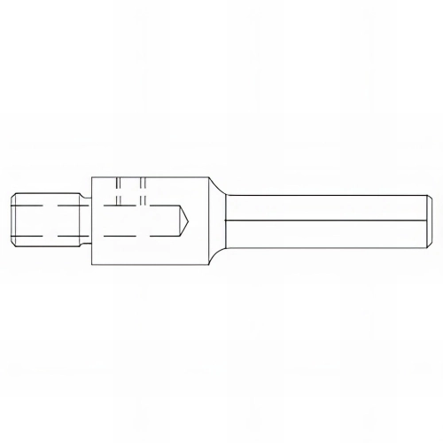 1 Manchon pour trépan ref: 7121 M16X200 x Lt. 78 x Q. Hexagonale - 71220000078 - Hepyc