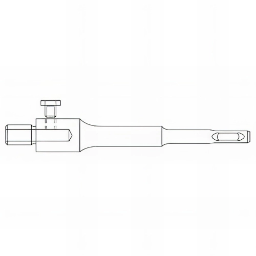 1 Manchon pour trépan ref: 7121 M16X200 x Lt. 105 x Q. SDS+ - 71230000105 - Hepyc