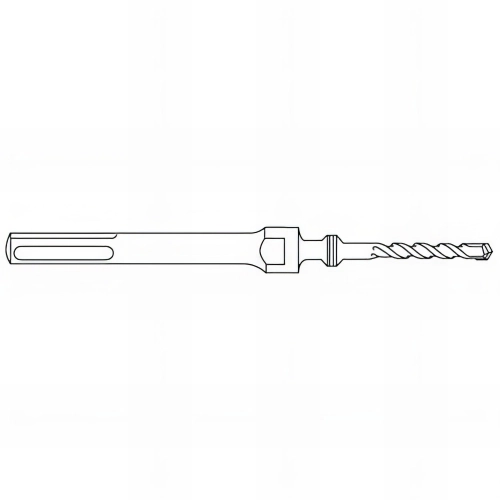 1 Queue foret pour trépan ref:7121 Lt. 175 mm x Q. SDS+ - 71530000175 - Hepyc