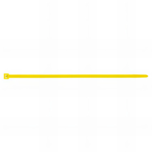 100 Colliers de serrage nylon jaune - L. 140 x l. 3,6 mm