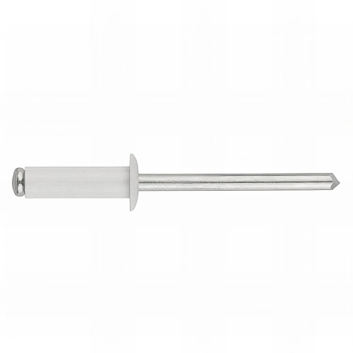 500 rivets aluminium tête bombée, laquée blanc RAL 9003 D. 3,2 x 12 mm - RENO3212BL - Index