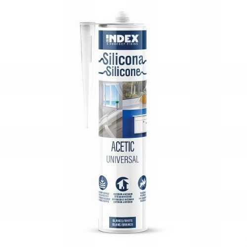 12 silicones acétique universel polyvalent - 280 ml - gris